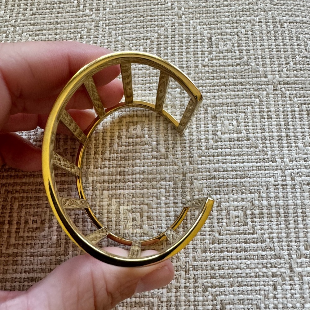 Michael Kors Gold and Diamond Cuff Bracelet - Picture 5 of 8